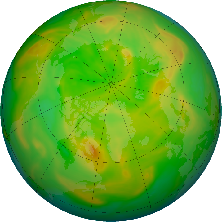 Arctic ozone map for 01 June 2005
